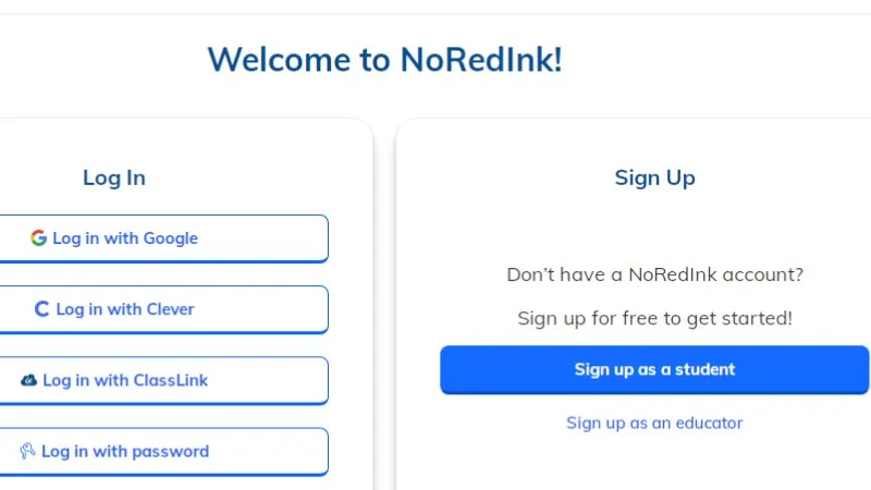 NoRedInk Login