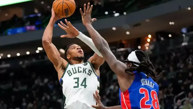 Milwaukee Bucks vs Detroit Pistons Match Player Stats